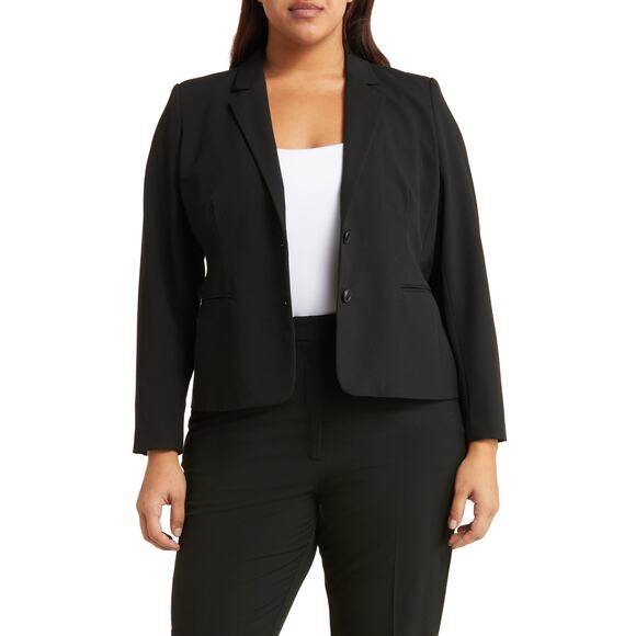 Halogen Pointed Hem One-Button Blazer Size 22W